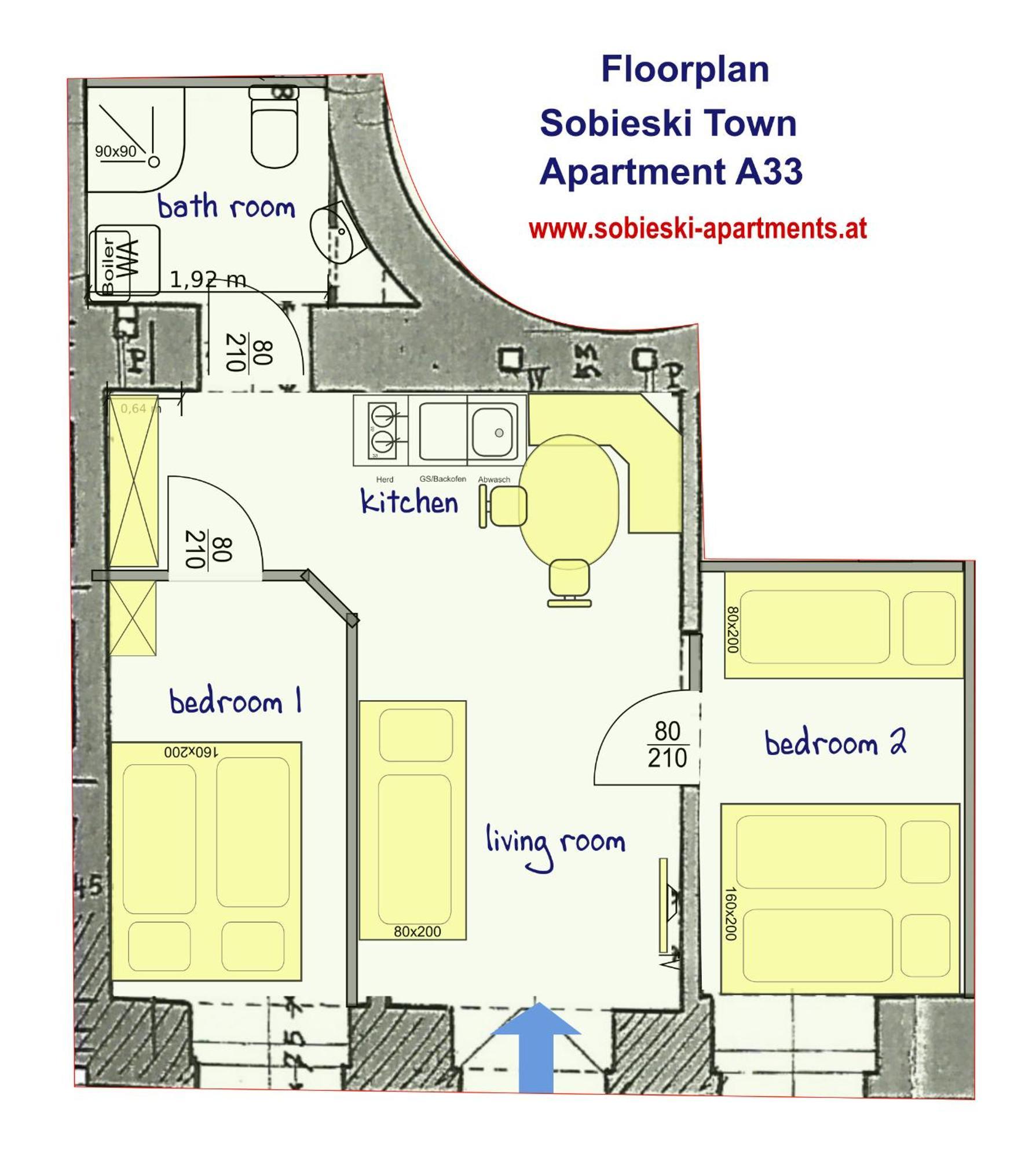 Sobieski Town Apartments Wina Ruang foto